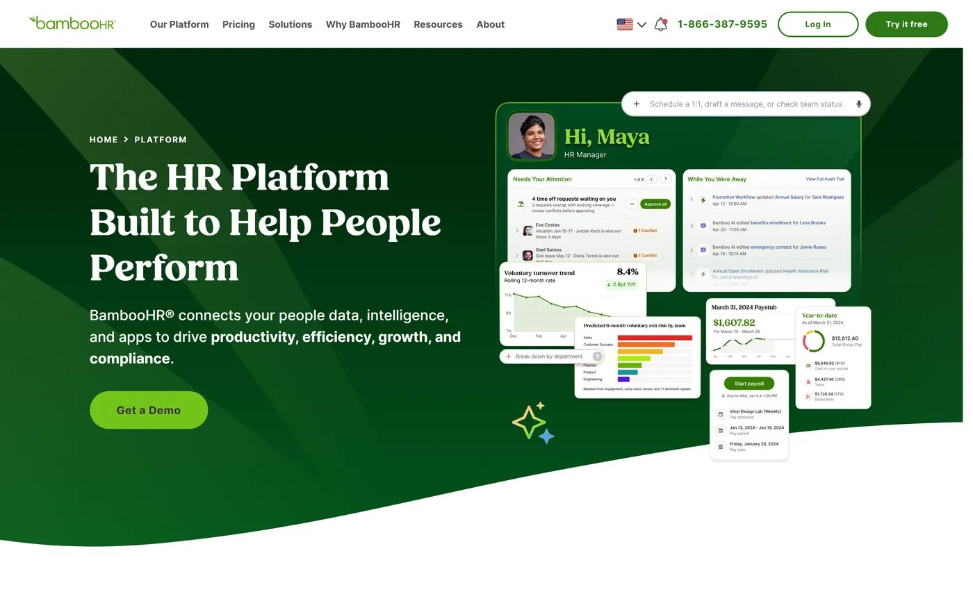 BambooHR product page