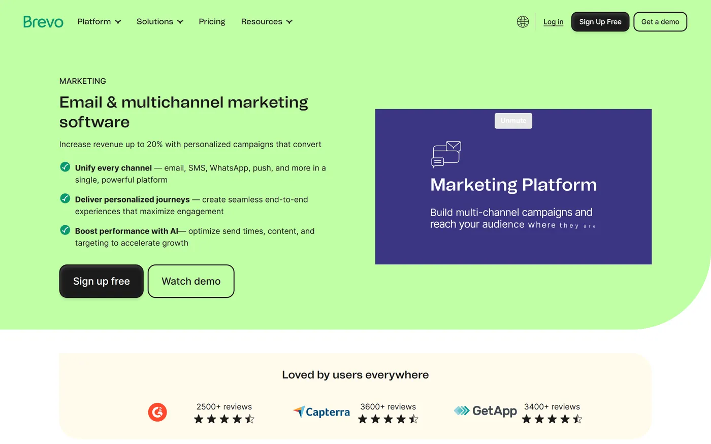 Brevo product page