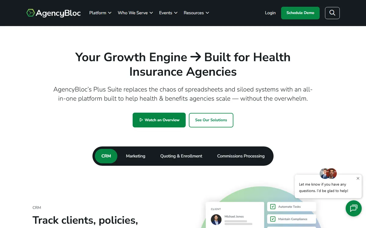 AgencyBloc AMS+ official website