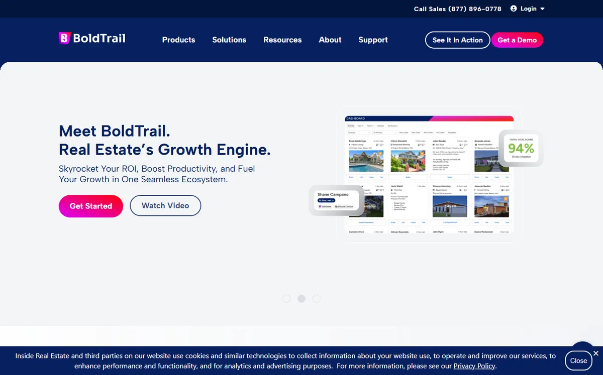 BoldTrail (ex-kvCORE) official website