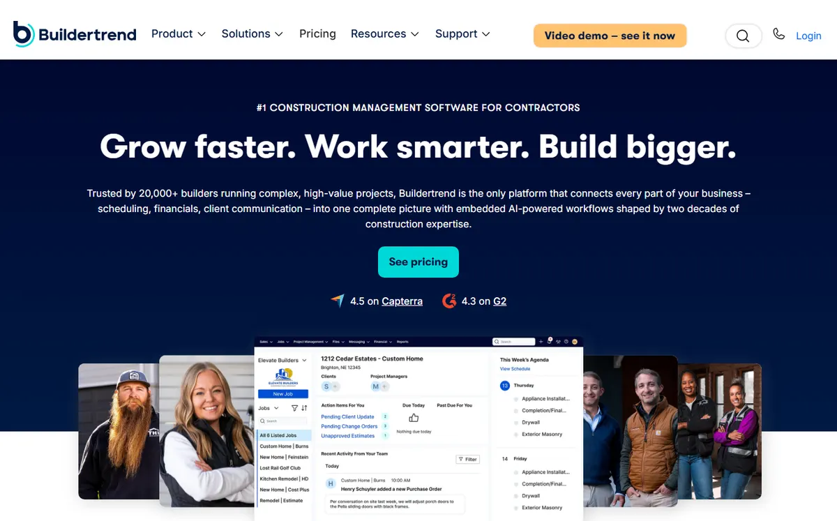 Buildertrend official website