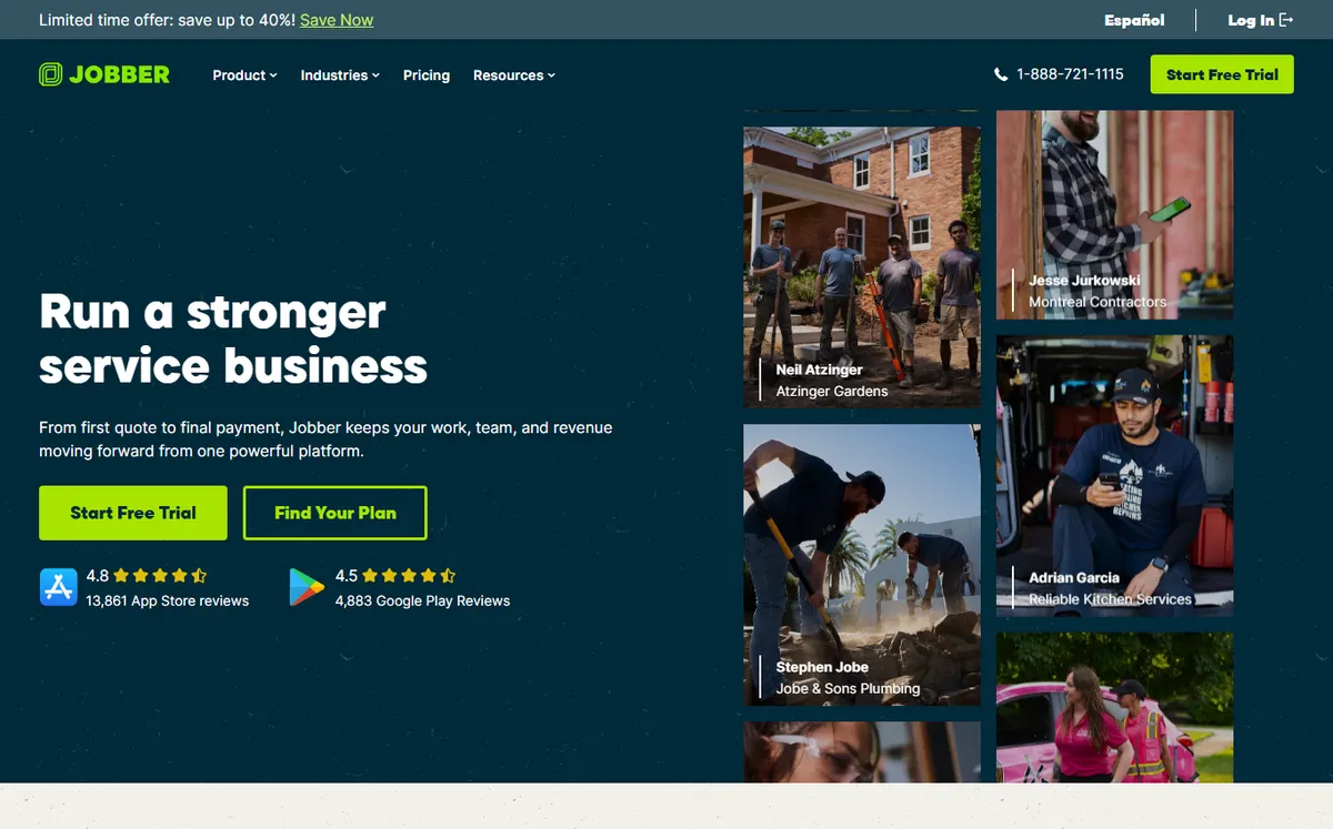 Jobber official website