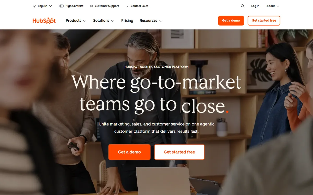 HubSpot CRM official website