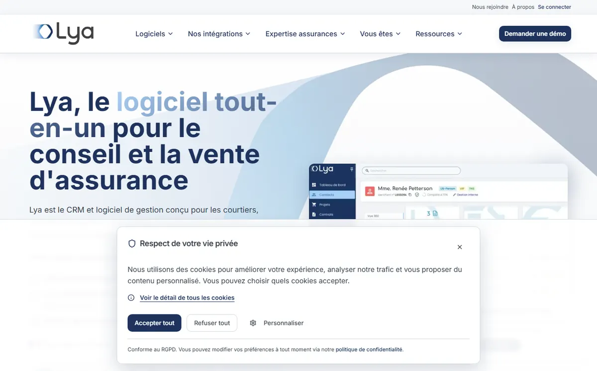 Site officiel de Lya (Lya Courtage)