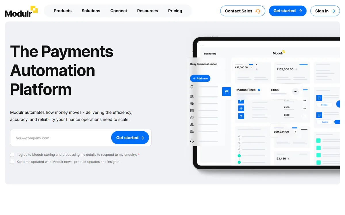 Site officiel de Modulr