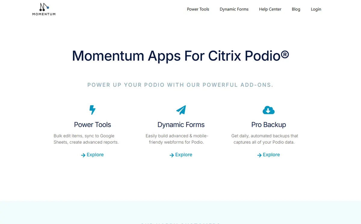 Momentum AMP official website
