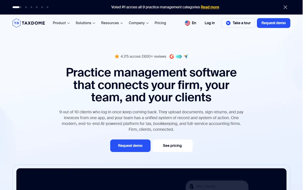 TaxDome official website