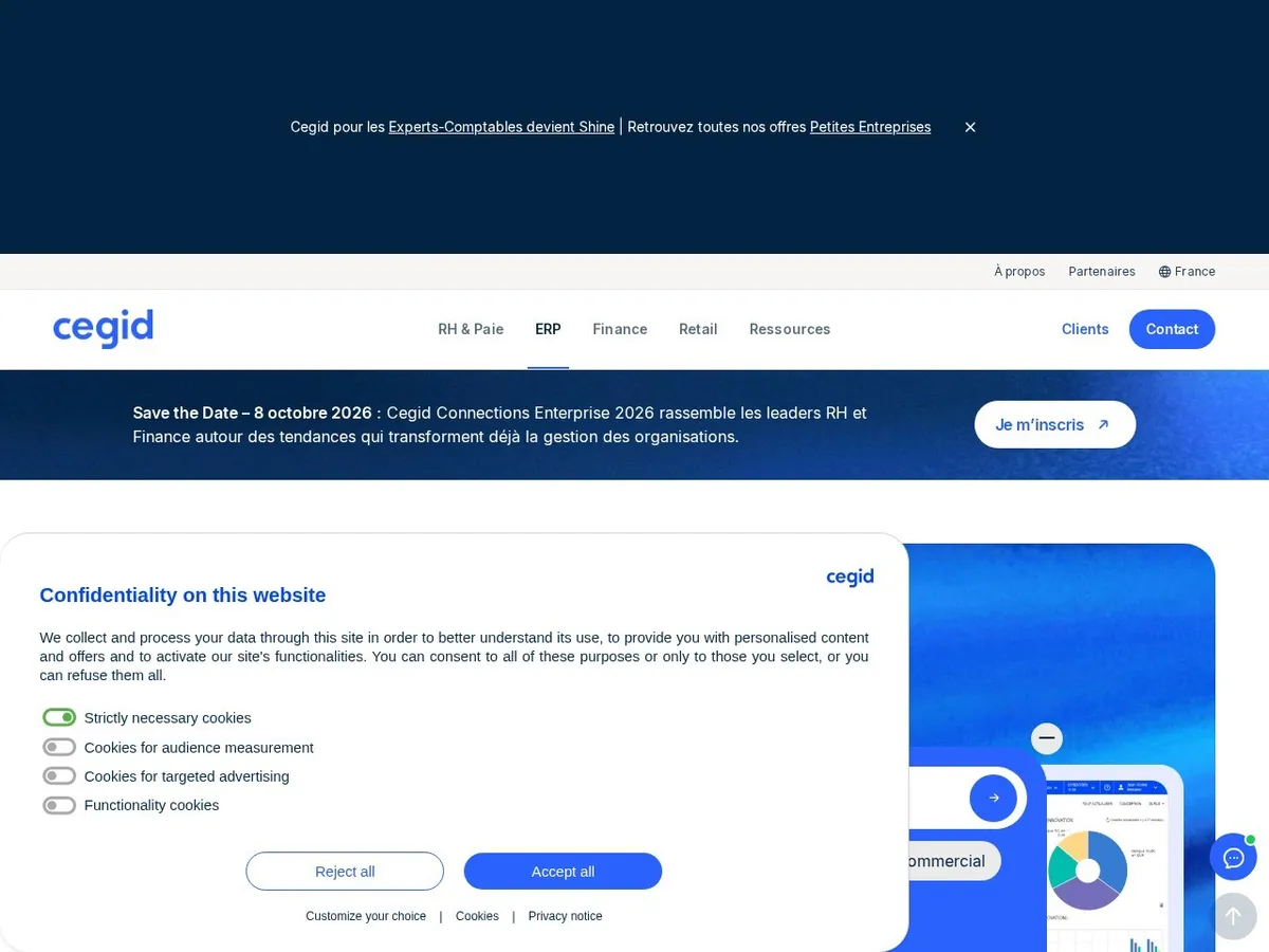 Interface de Cegid XRP Flex