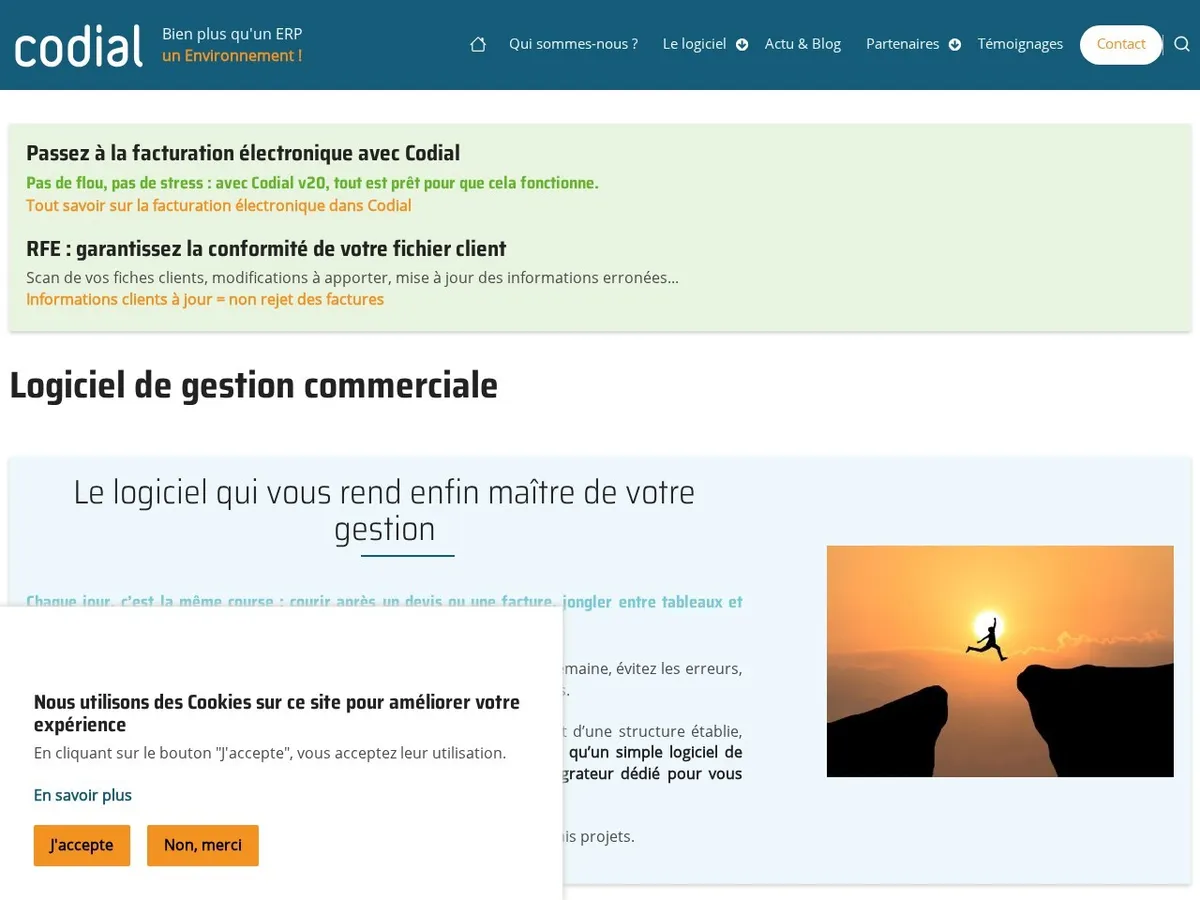 Interface de Codial
