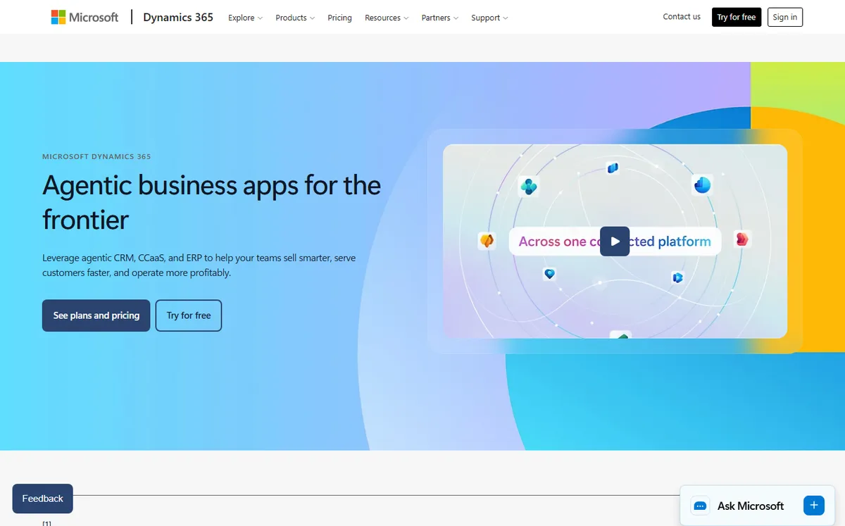 Dynamics 365 Business Central official website