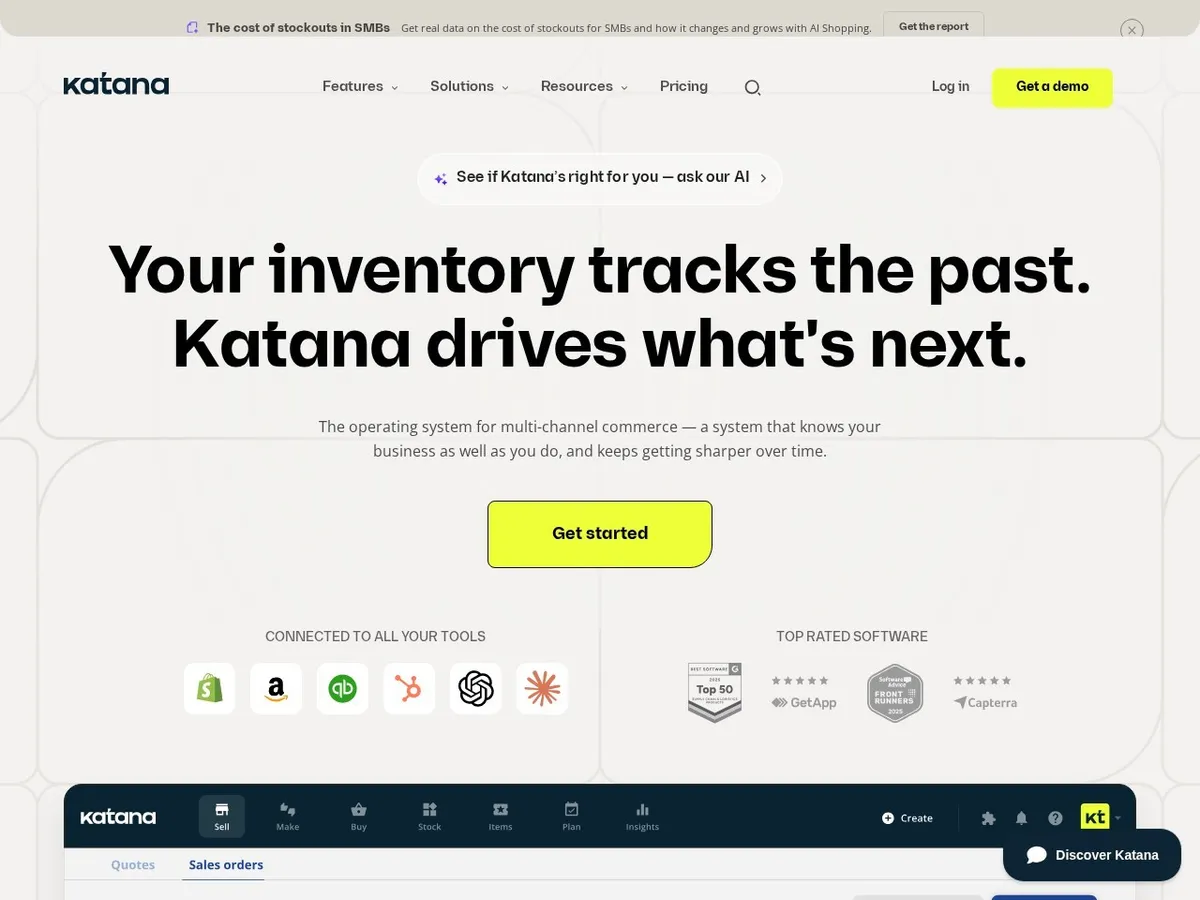 Katana Cloud Manufacturing interface