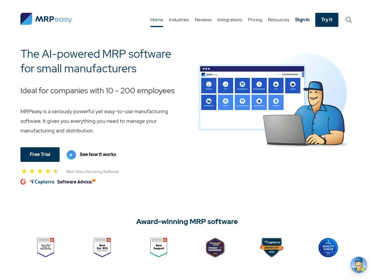 MRPeasy interface