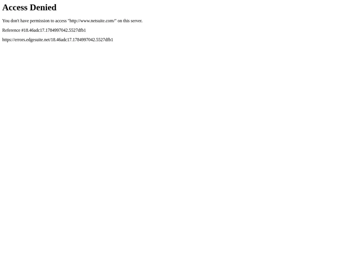Oracle NetSuite interface