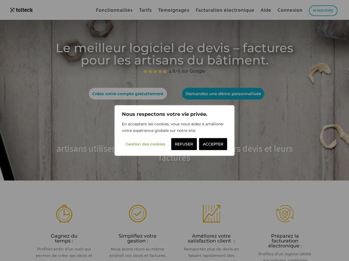 Interface de Tolteck