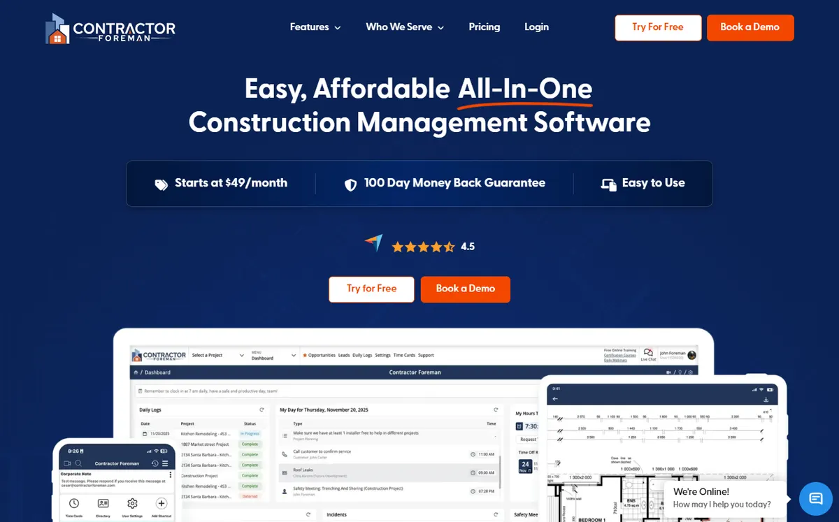 Contractor Foreman official website