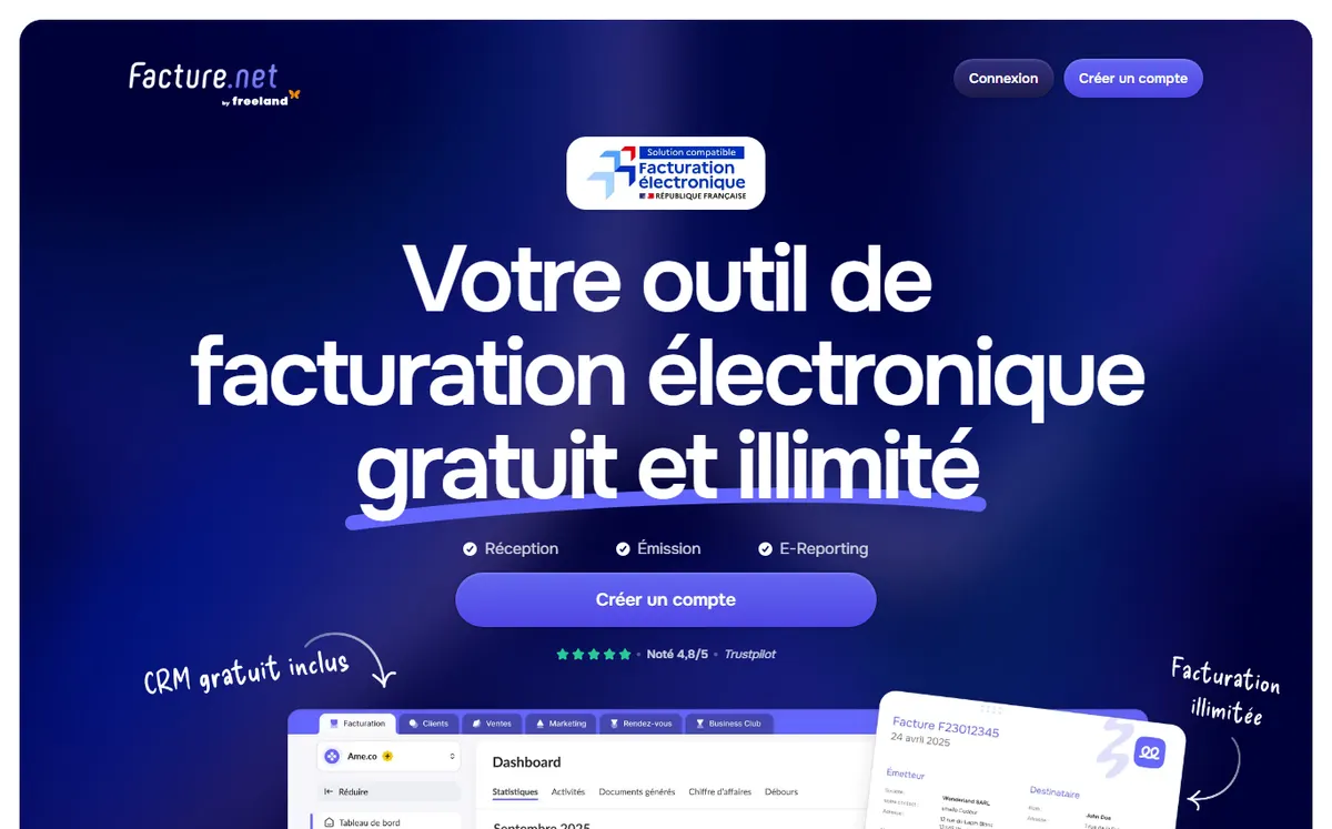 Site officiel de Facture.net