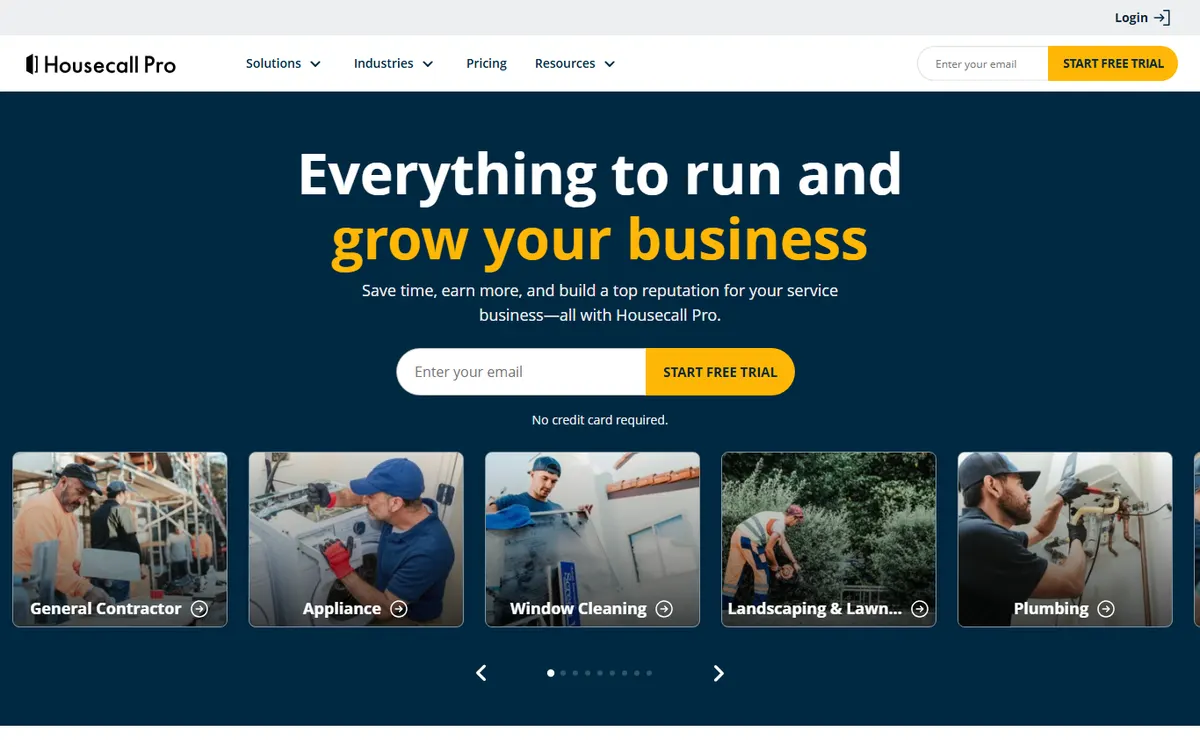 Housecall Pro official website