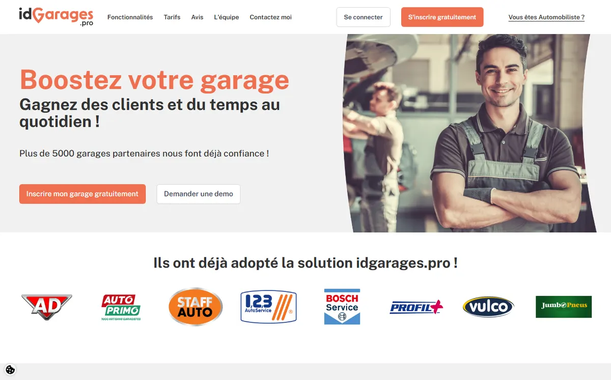 Site officiel de iDGarages.pro