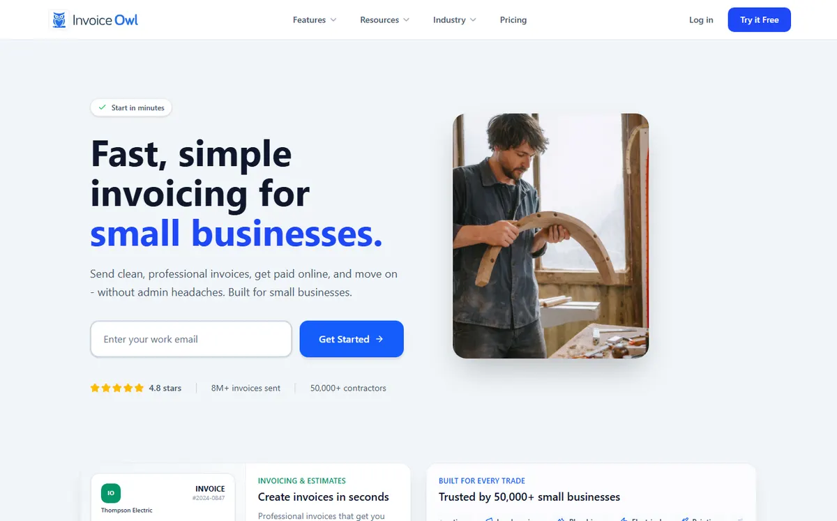 InvoiceOwl official website