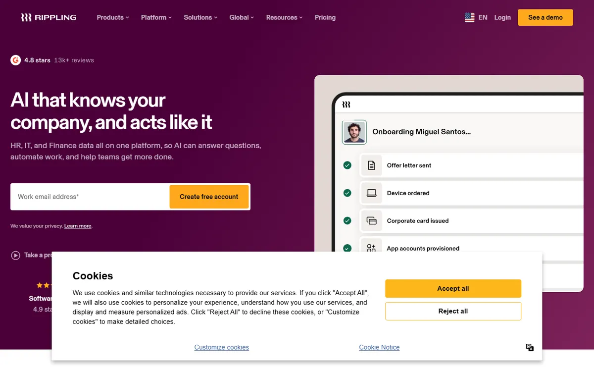 Rippling official website