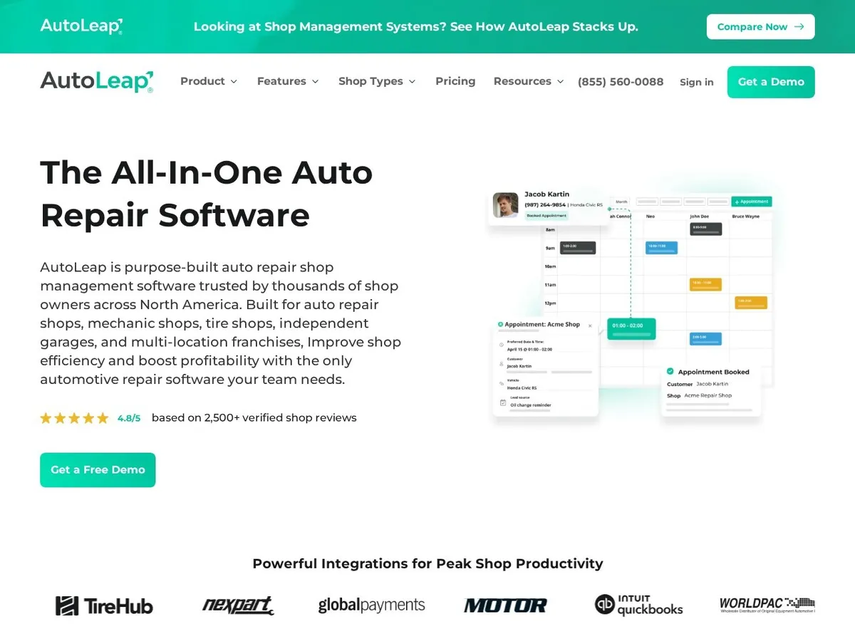 AutoLeap interface
