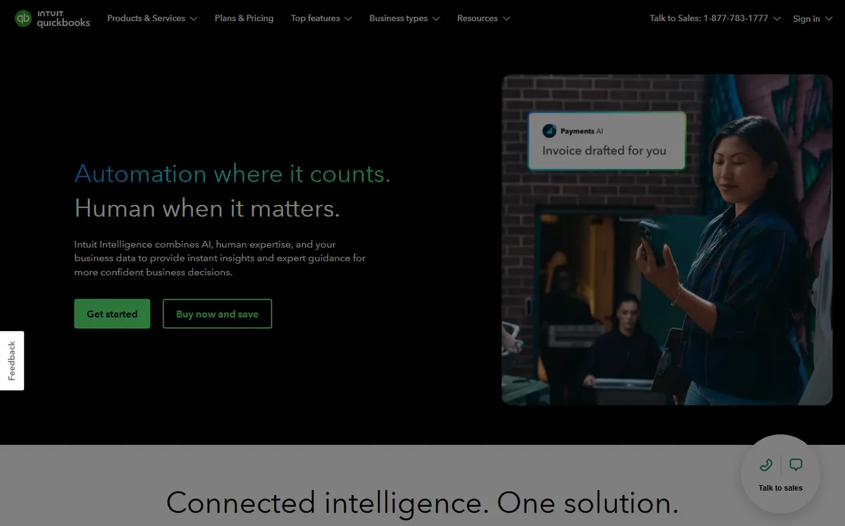 QuickBooks Online official website