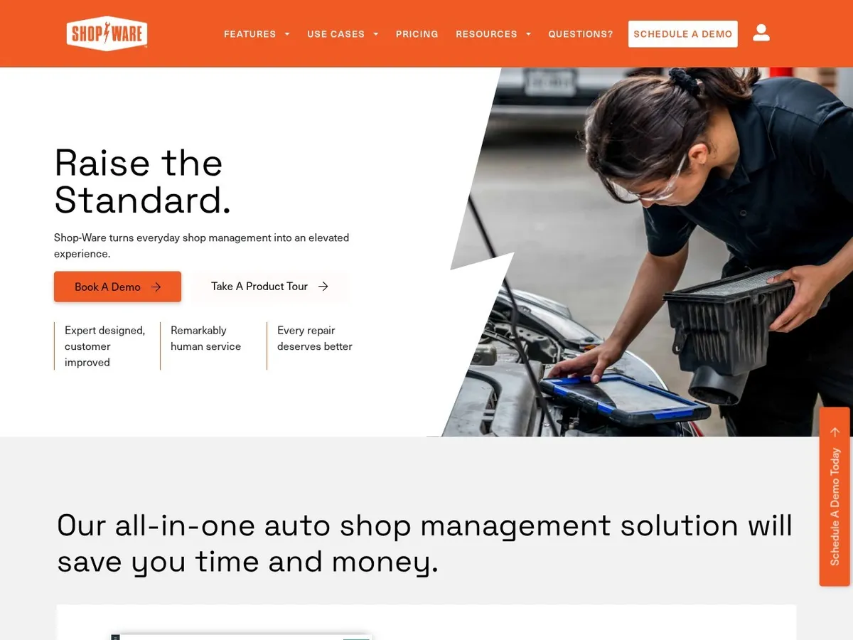 Shop-Ware interface