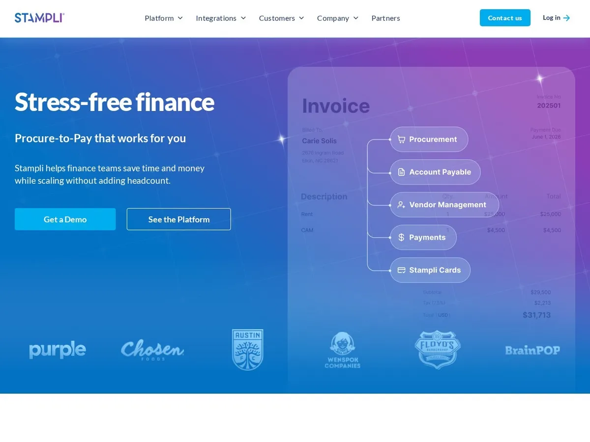 Stampli interface