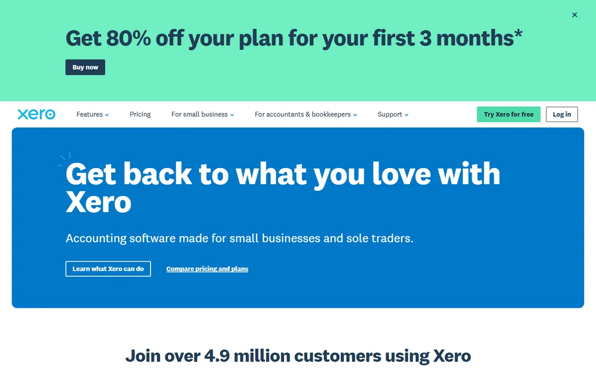 Xero official website
