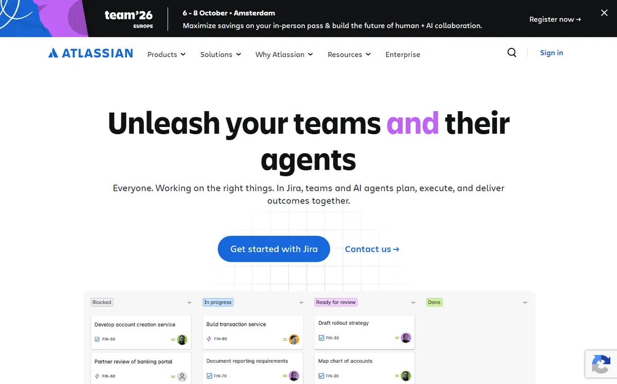 Jira Service Management official website