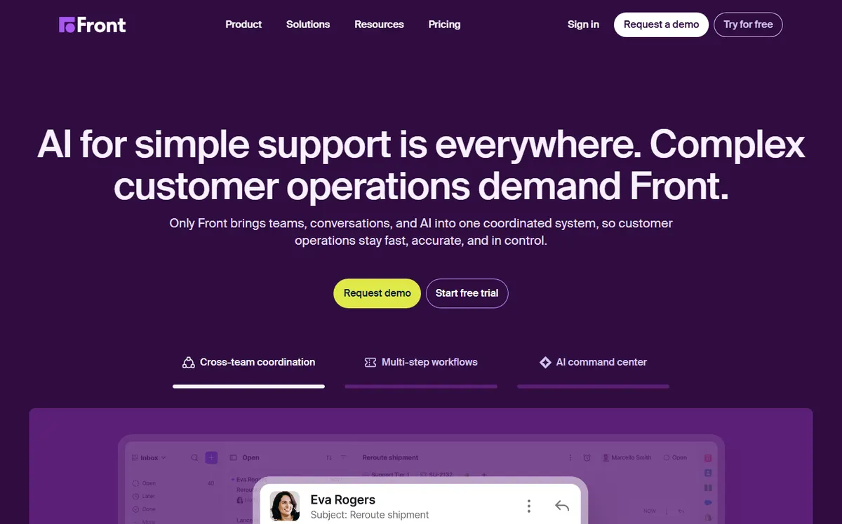 Front official website