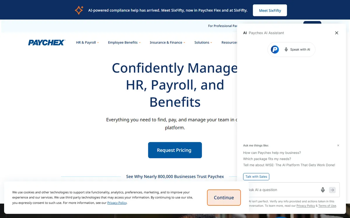 Paychex Flex official website