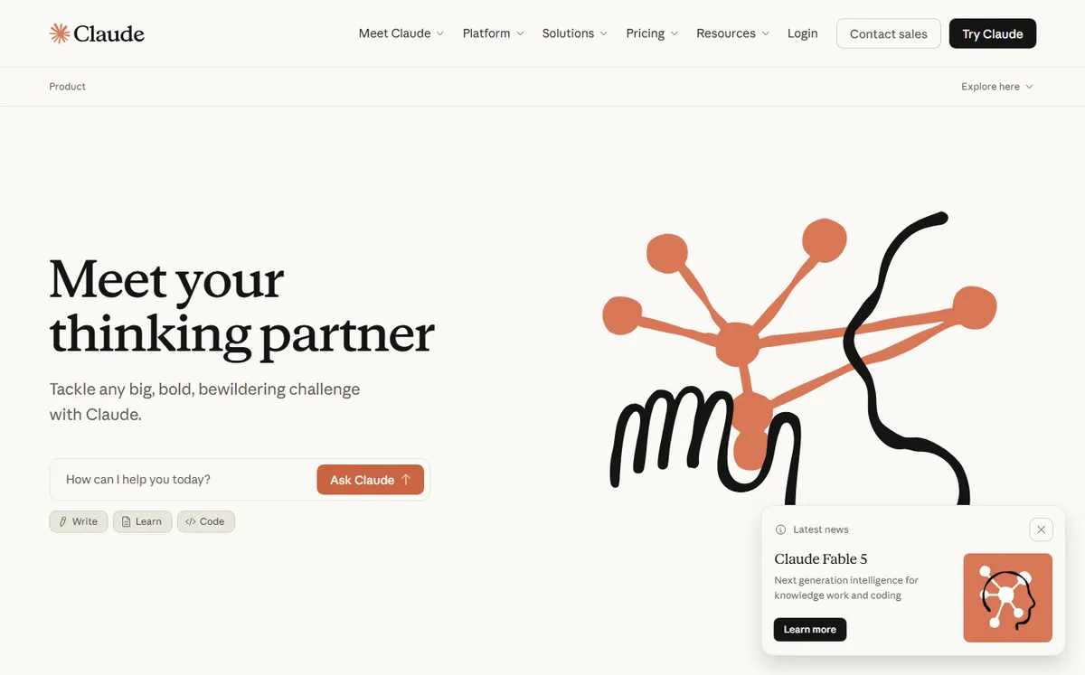 Claude interface
