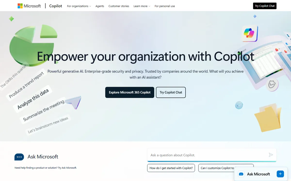 Microsoft Copilot official website