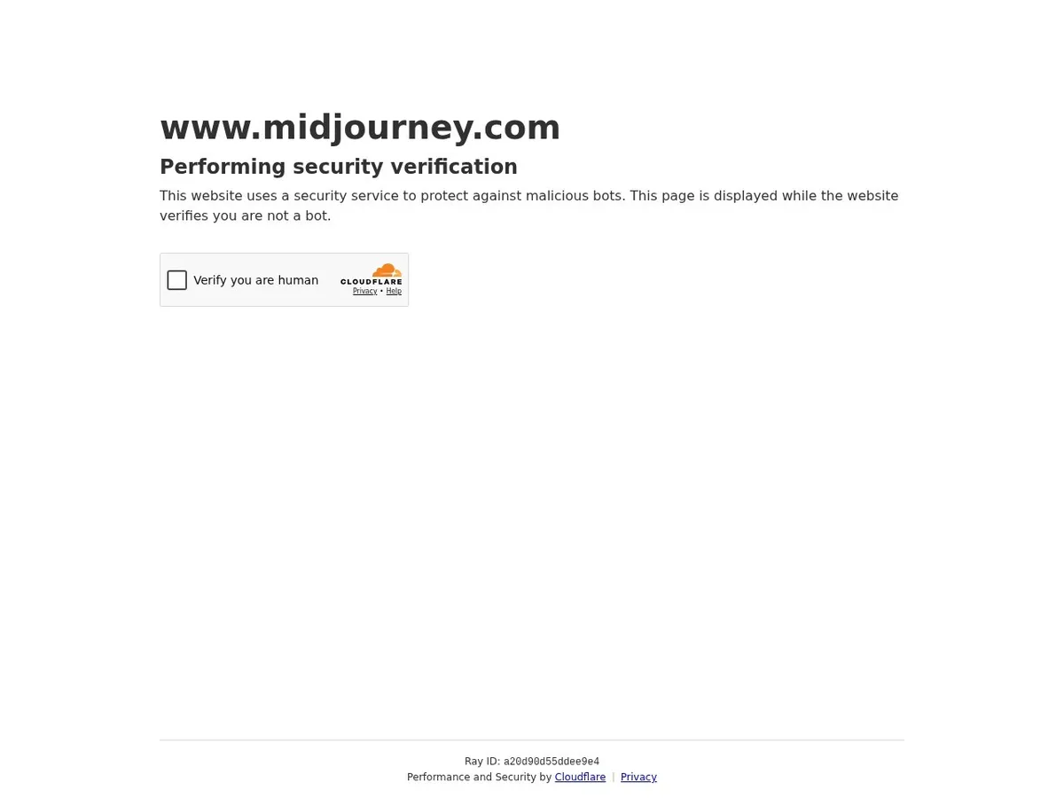 Midjourney interface