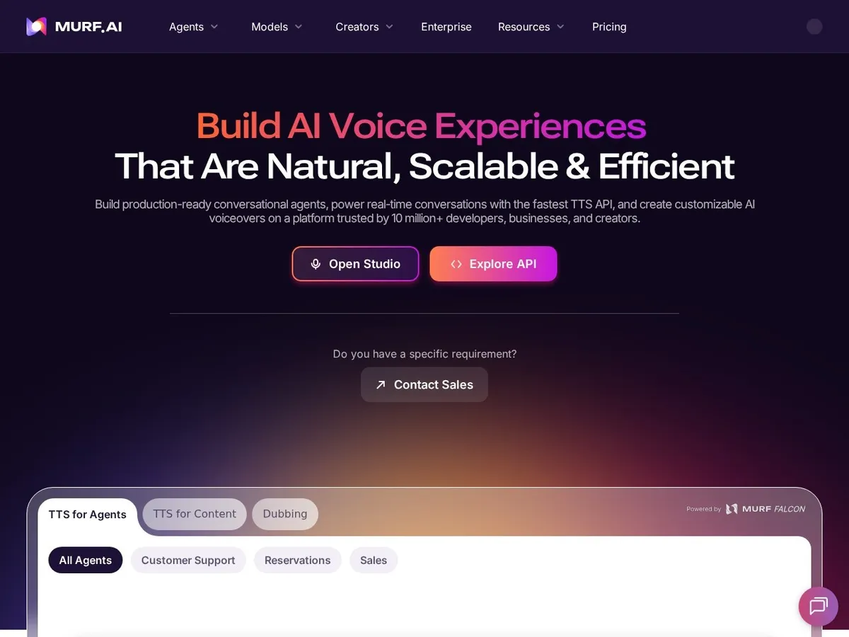 Murf AI interface