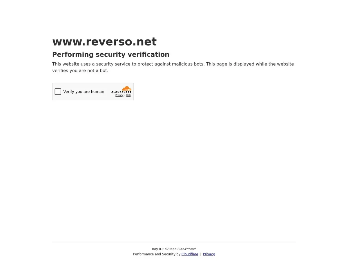 Interface de Reverso