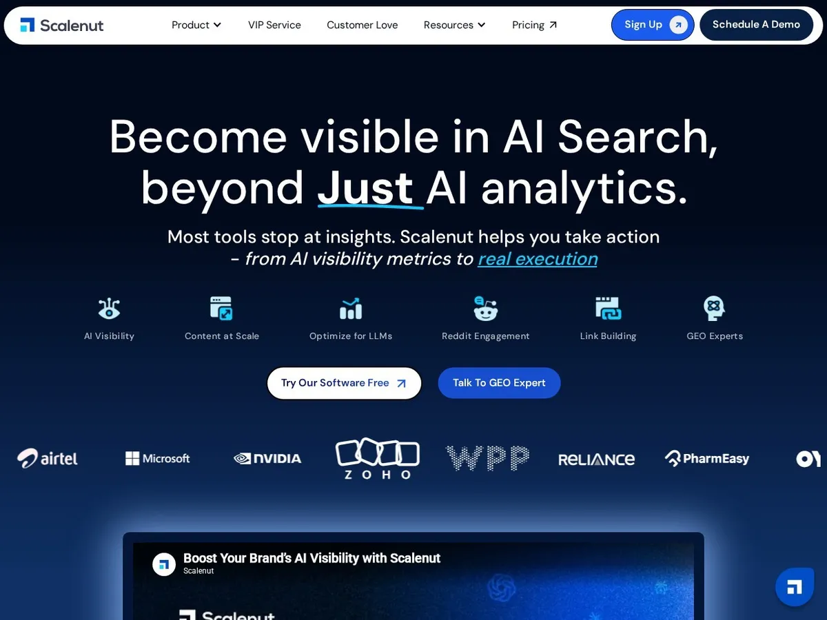 Interface de Scalenut