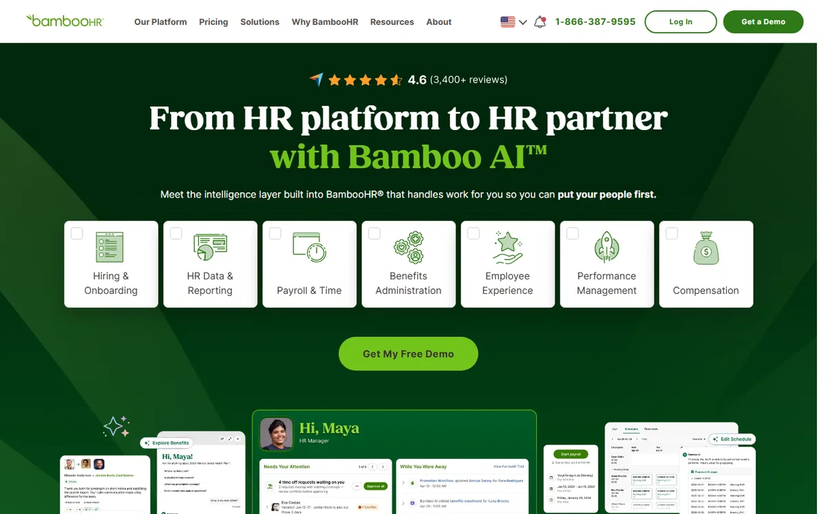 BambooHR official website