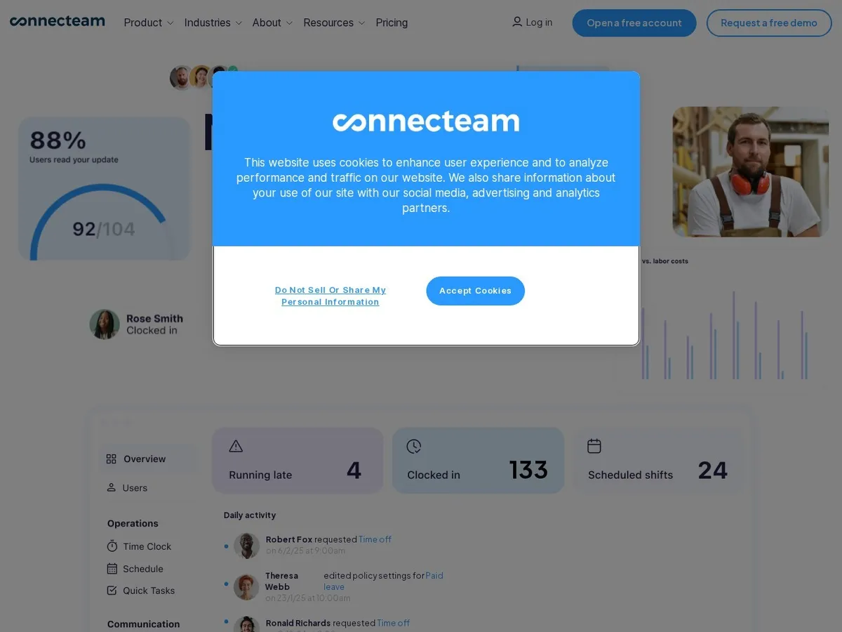 Connecteam interface