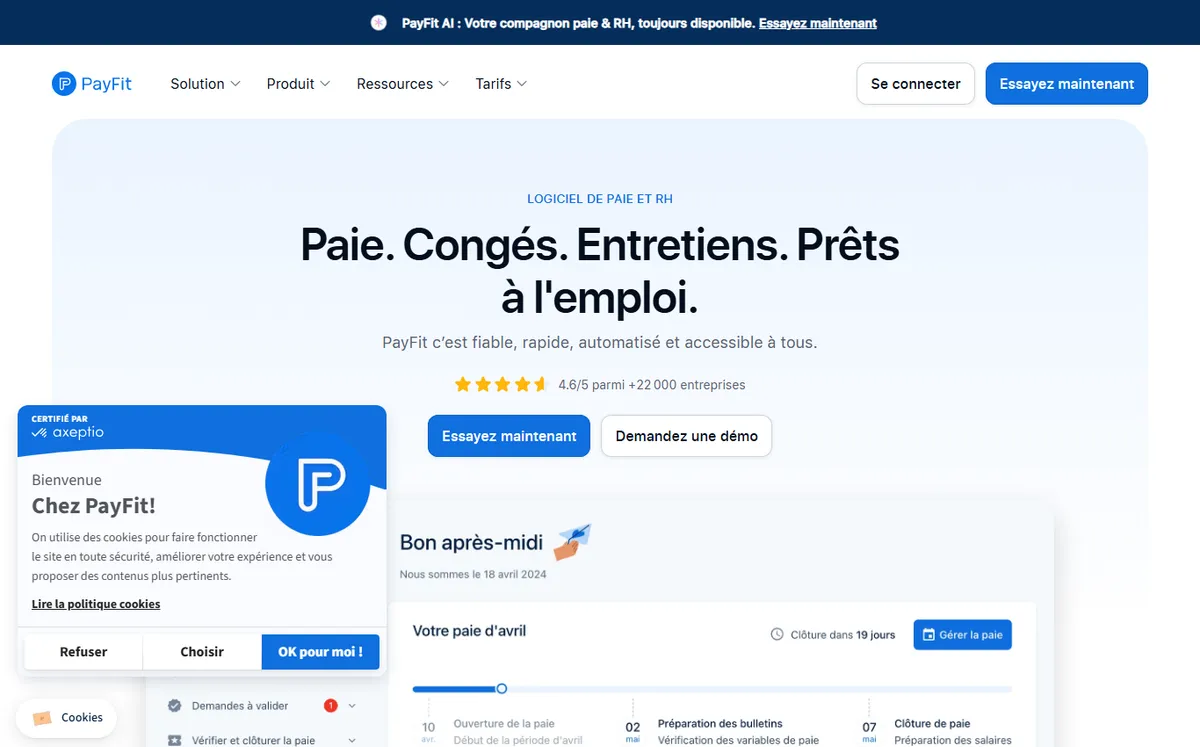 Site officiel de PayFit