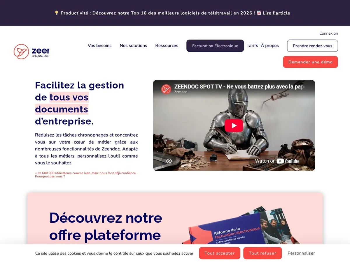 Interface de Zeendoc