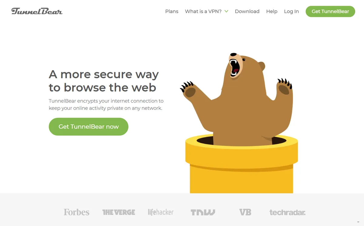 TunnelBear official website